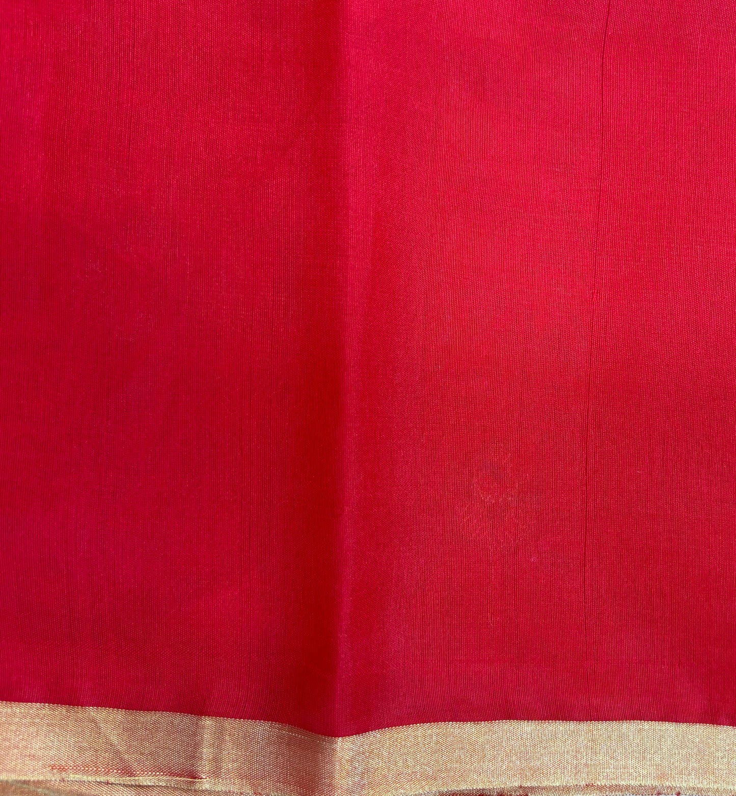 LILA — Red Chanderi Pattu Silk Saree