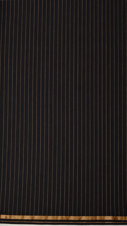 KAAJAL — Black Jamdani Handloom Cotton Saree