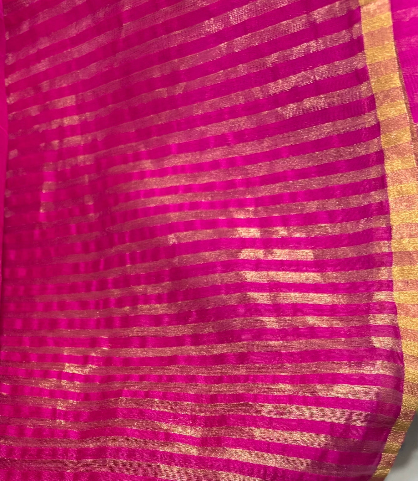 TESU —Pink Chanderi Cotton Silk Saree