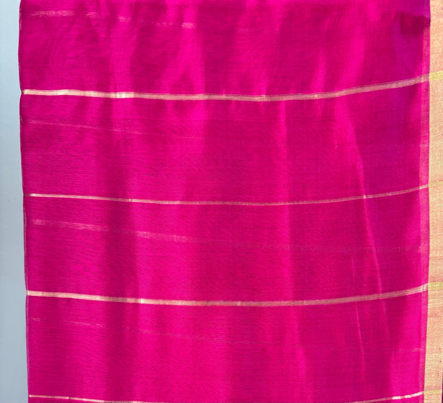 TESU —Pink Chanderi Cotton Silk Saree